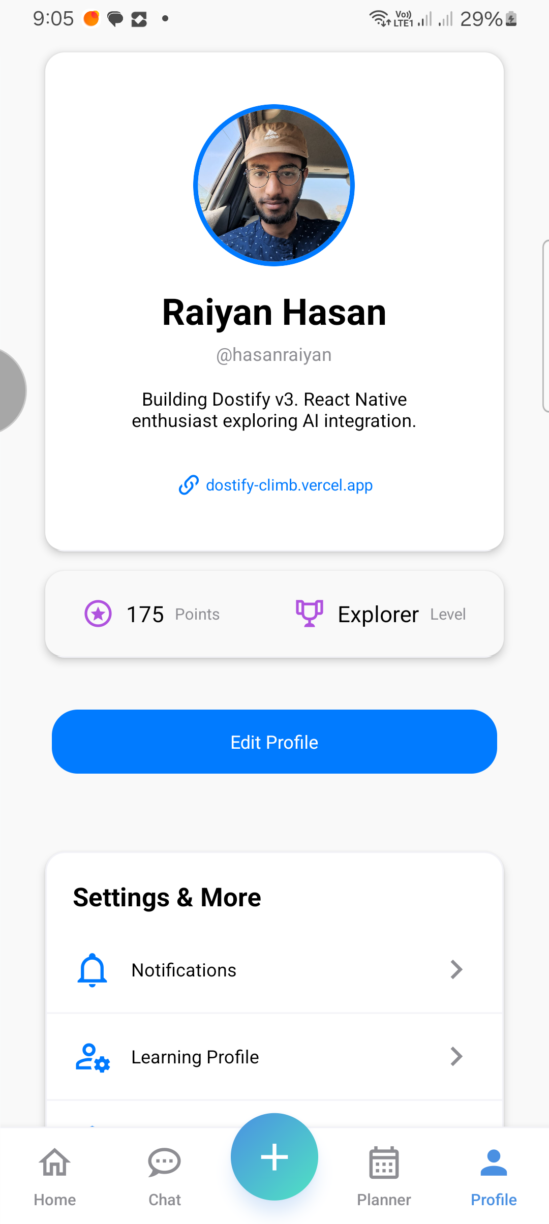 Dostify App Feature Screen